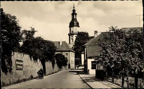 Ak Königsbrück in Sachsen, Blick zur Kirche