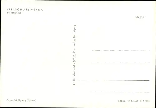 Ak Bischofswerda in Sachsen, Birkengasse