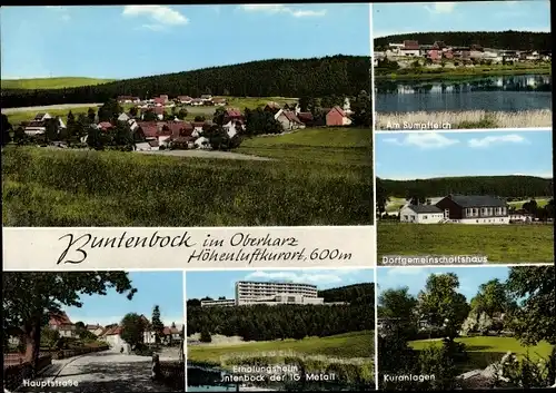 Ak Buntenbock Clausthal Zellerfeld Oberharz, Ort, Erholungsheim, Kuranlagen, Hauptstraße