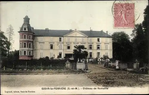 Ak Ozoir la Ferrière Seine et Marne, Chateau de Romaine