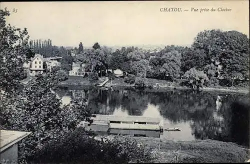 Ak Chatou Yvelines, Vue prise du Clocher