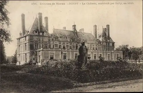 Ak Rosny sur Seine Yvelines, Chateau