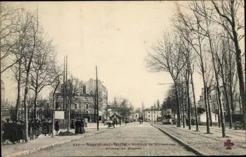 Ak Nogent sur Marne Val de Marne, Avenue de Vincennes