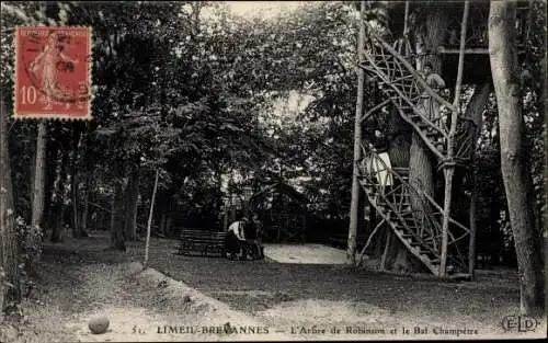 Ak Limeil Brevannes Val de Marne, L'Arbre de Robinson et le Bal Champetre