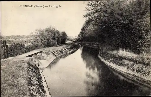 Ak Bleneau Auxerre Yonne, La Rigole