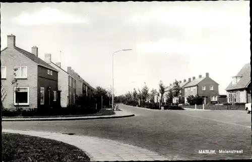 Foto Ak Marum Groningen Niederlande, Molenstraat