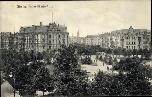 Ak Szczecin Stettin Pommern, Kaiser Wilhelm Platz