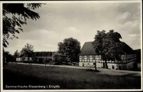 Ak Sosa Eibenstock im Erzgebirge, Riesenberg, Gastwirtschaft