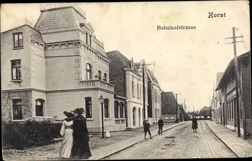 Ak Horst in Schleswig Holstein, Bahnhofstraße