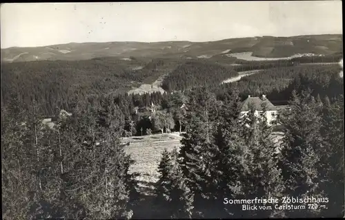 Ak Bad Reiboldsgrün Auerbach Sachsen, Blick auf Zöbischhaus