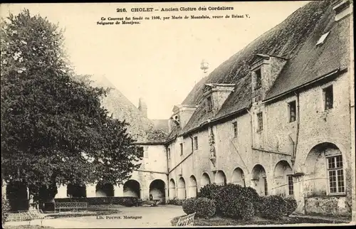 Ak Cholet Maine et Loire, Ancien Cloitre des Cordeliers