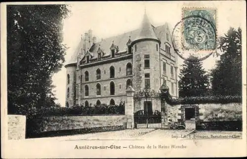 Ak Asnières sur Oise Val d'Oise, Chateau de la Reine Blanche