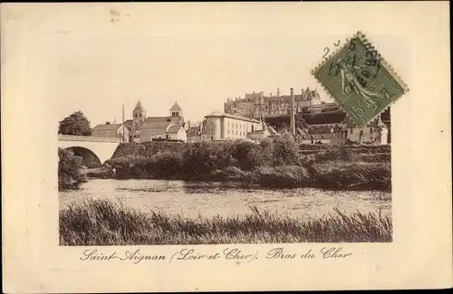 Ak Saint Aignan Loir et Cher, Wasserpartie, Loir et Cher