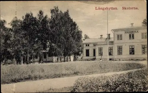 Ak Långshyttan Schweden, Skolorna, Folkskola