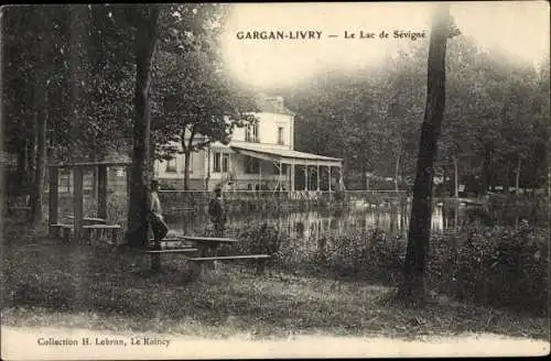 Ak Livry Gargan Seine Saint Denis, Le Lac de Sévigné