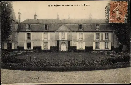 Ak Saint Côme de Fresné Calvados, Le Chateau