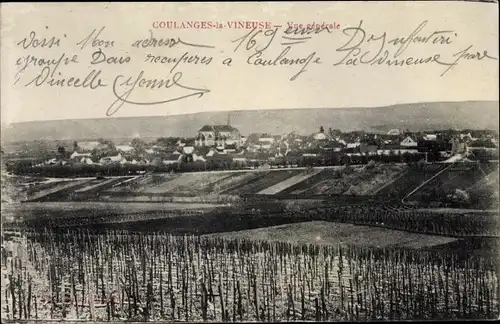 Ak Coulanges la Vineuse, Yonne, Vue générales