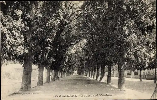 Ak Auxerre Yonne, Boulevard Vauban