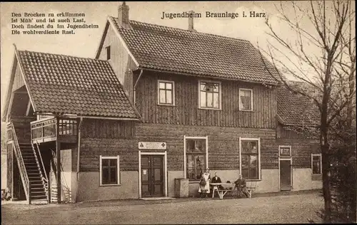 Ak Braunlage im Oberharz, Jugendheim, Frontansicht