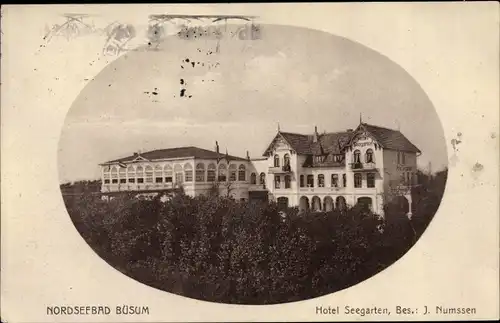 Ak Nordseebad Büsum, Hotel Seegarten, J. Numssen