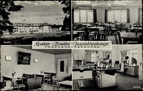 Ak Torfhaus Altenau Schulenberg Clausthal Zellerfeld im Oberharz, Gustav Bratke Jugendherberge