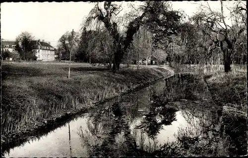 Ak Amillis Seine et Marne, La Maison de Repos, Le Parc