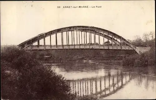 Ak Annet Seine et Marne, Le Pont