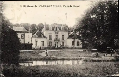 Ak Faverolles Loir-et-Cher, Chateau de l'Audronniere