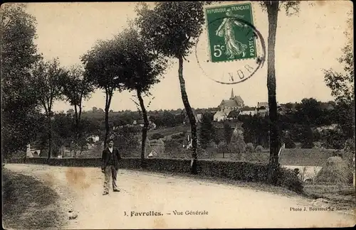 Ak Faverolles Loir-et-Cher, Vue Generale