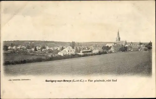 Ak Savigny-sur-Braye Loir et Cher, Vue Generale