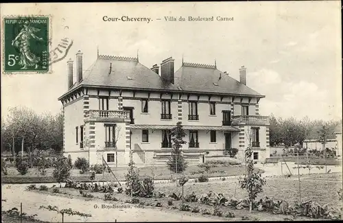 Ak Cour-Cheverny Loir-et-Cher, Villa du Boulevard Carnot