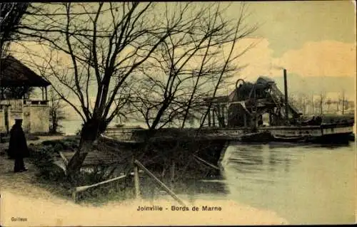 Ak Joinville le Pont Val de Marne, Bords de Marne