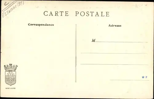 Ak Villemoisson sur Orge Essonne, Eglise et ancien Presbytere