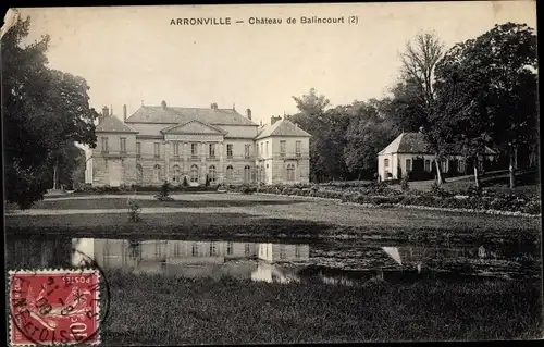 Ak Arronville Val d'Oise, Chateau de Balincourt