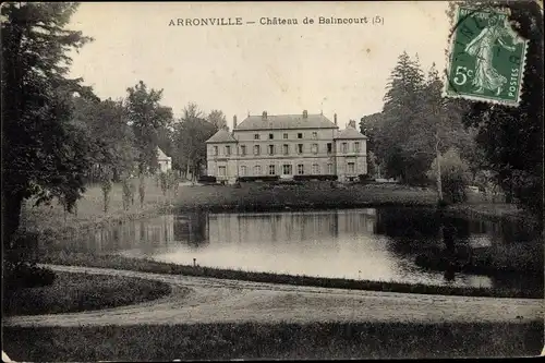 Ak Arronville Val d'Oise, Chateau de Balincourt