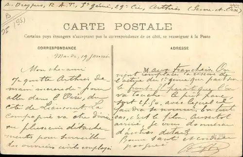 Ak Arthies Val d'Oise, Ruines du Chateau