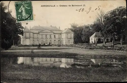 Ak Arronville Val d'Oise, Chateau de Balincourt