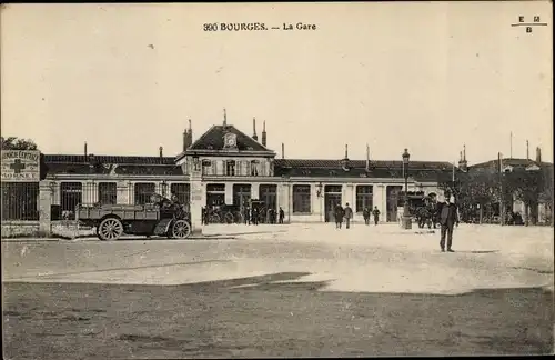 Ak Bourges Cher, La Gare