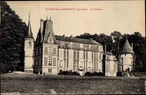 Ak Saint Martin de Bienfaite la Cressonnière Calvados, Le Chateau