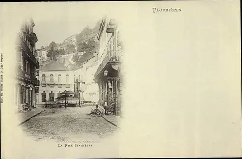 Ak Plombières les Bains Lothringen Vosges, La Rue Stanislas