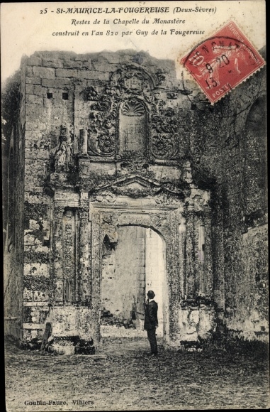 Ak Saint Maurice La Fougereuse Deux Sèvres, Restes de la Chapelle du