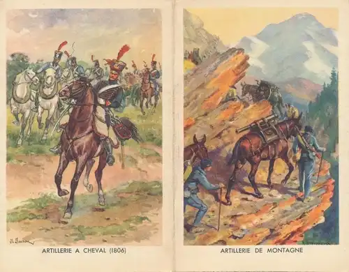 Klapp Ak Engagements dans les Troupes Metropolitaines, Artillerie a cheval 1806, Artillerie Montagne