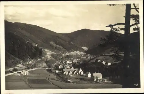Ak Unterweißbach Thüringen, Panorama vom Ort