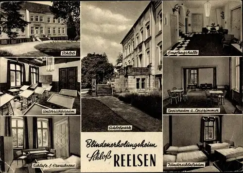 Ak Reelsen Bad Driburg, Schloss Reelsen, Blindenerholungsheim