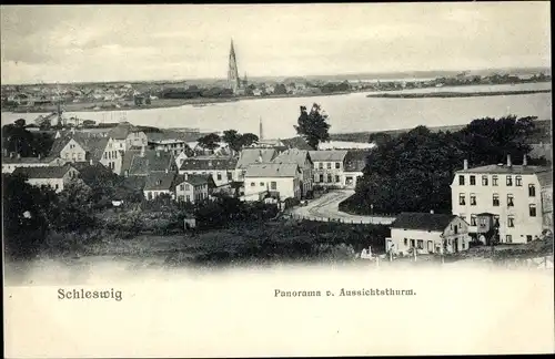 Ak Schleswig an der Schlei, Panorama vom Aussichtsturm