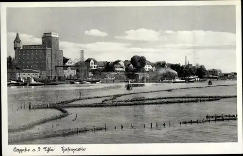 Ak Kappeln an der Schlei, Hafenpartie