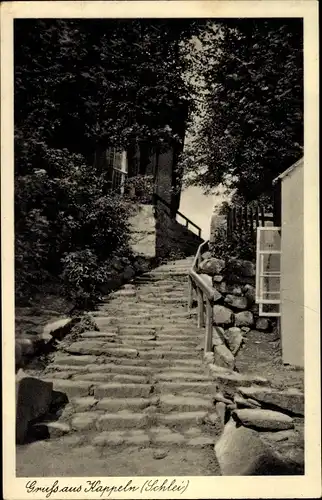 Ak Kappeln an der Schlei, Treppenaufgang