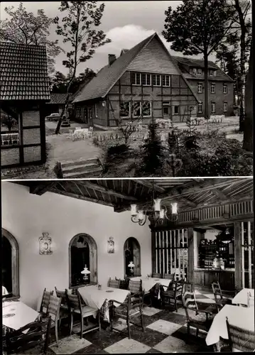 Ak Telgte in Westfalen, Hotel Pension Waldhütte, Inneres