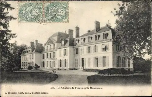 Ak Montereau Seine et Marne, Le Chateau de Forges