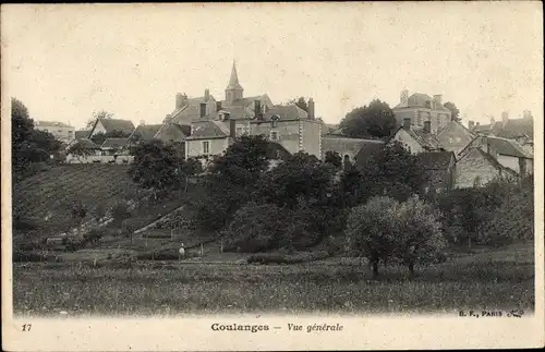 Ak Coulanges Loir-et-Cher, Vue generale